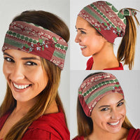 Fiji Marau na Kerisimasi Neck Gaiter Red Tagimoucia Tapa Masi Tribal - Polynesian Pride