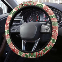 Fiji Marau na Kerisimasi Steering Wheel Cover Red Tagimoucia Tapa Masi Tribal - Polynesian Pride