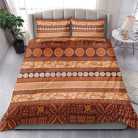 Fiji Marau na Kerisimasi Bedding Set Gold Tapa Masi Inspired Christmas - Polynesian Pride