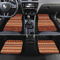 Fiji Marau na Kerisimasi Car Mats Gold Tapa Masi Inspired Christmas - Polynesian Pride