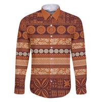 Fiji Marau na Kerisimasi Family Matching Puletasi and Hawaiian Shirt Gold Tapa Masi Inspired Christmas - Polynesian Pride