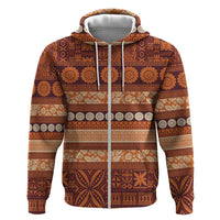 Fiji Marau na Kerisimasi Hoodie Gold Tapa Masi Inspired Christmas - Polynesian Pride