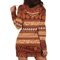 Fiji Marau na Kerisimasi Hoodie Dress Gold Tapa Masi Inspired Christmas - Polynesian Pride