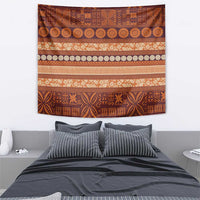 Fiji Marau na Kerisimasi Tapestry Gold Tapa Masi Inspired Christmas - Polynesian Pride