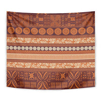 Fiji Marau na Kerisimasi Tapestry Gold Tapa Masi Inspired Christmas - Polynesian Pride