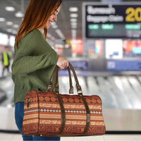 Fiji Marau na Kerisimasi Travel Bag Gold Tapa Masi Inspired Christmas - Polynesian Pride