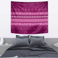 Fiji Marau na Kerisimasi Tapestry Pink Tapa Masi Inspired Christmas - Polynesian Pride