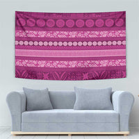 Fiji Marau na Kerisimasi Tapestry Pink Tapa Masi Inspired Christmas - Polynesian Pride