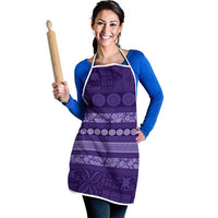 Fiji Marau na Kerisimasi Apron Purple Tapa Masi Inspired Christmas - Polynesian Pride