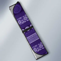 Fiji Marau na Kerisimasi Auto Sun Shade Purple Tapa Masi Inspired Christmas - Polynesian Pride