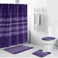 Fiji Marau na Kerisimasi Bathroom Set Purple Tapa Masi Inspired Christmas - Polynesian Pride