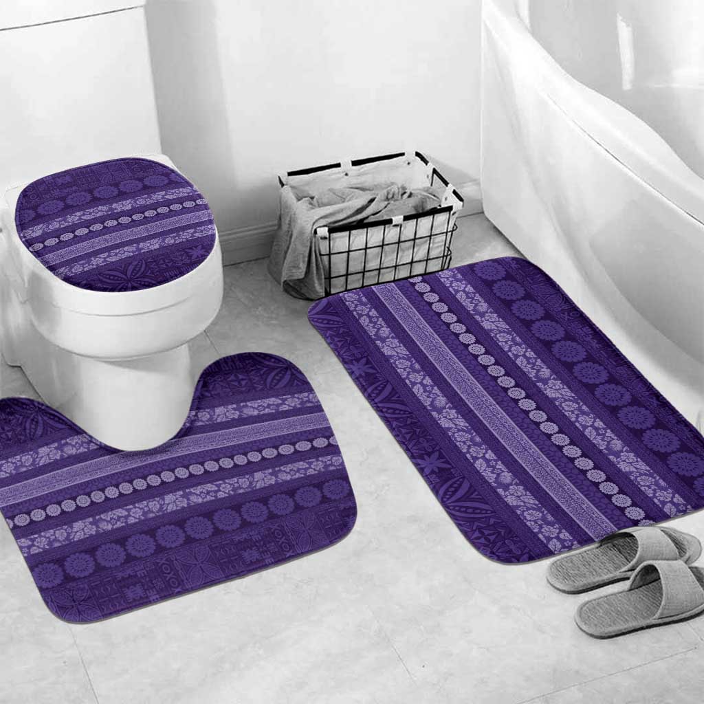 Fiji Marau na Kerisimasi Bathroom Set Purple Tapa Masi Inspired Christmas - Polynesian Pride