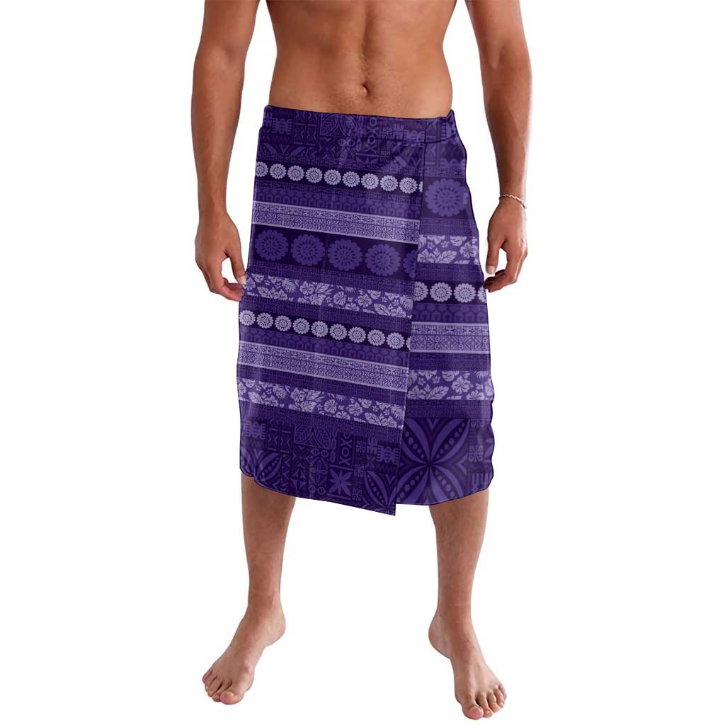 Fiji Marau na Kerisimasi Lavalava Purple Tapa Masi Inspired Christmas - Polynesian Pride