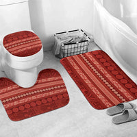 Fiji Marau na Kerisimasi Bathroom Set Red Tapa Masi Inspired Christmas - Polynesian Pride