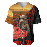 Maori Kiwi Soldier Fern Tattoo ANZAC Day Baseball Jersey Lest We Forget