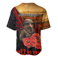 Maori Kiwi Soldier Fern Tattoo ANZAC Day Baseball Jersey Lest We Forget