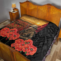 Maori Kiwi Soldier Fern Tattoo ANZAC Day Quilt Lest We Forget