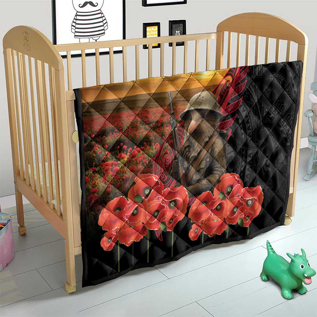 Maori Kiwi Soldier Fern Tattoo ANZAC Day Quilt Lest We Forget