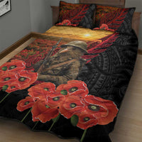 Maori Kiwi Soldier Fern Tattoo ANZAC Day Quilt Bed Set Lest We Forget