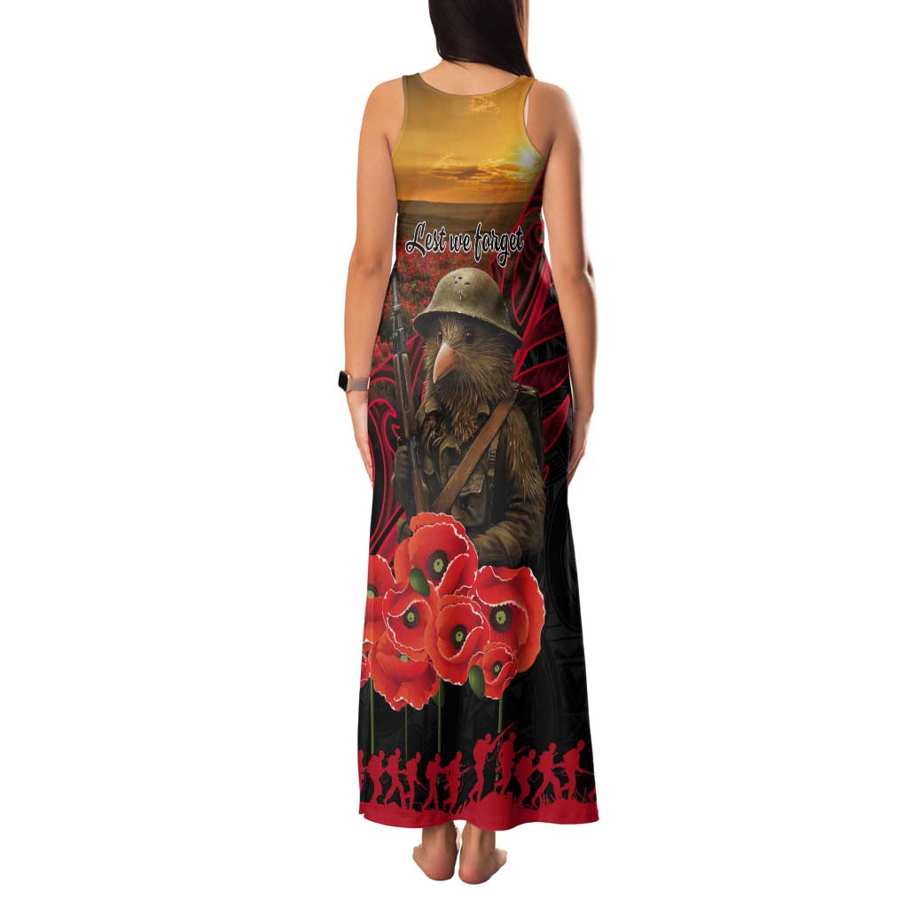 Maori Kiwi Soldier Fern Tattoo ANZAC Day Tank Maxi Dress Lest We Forget