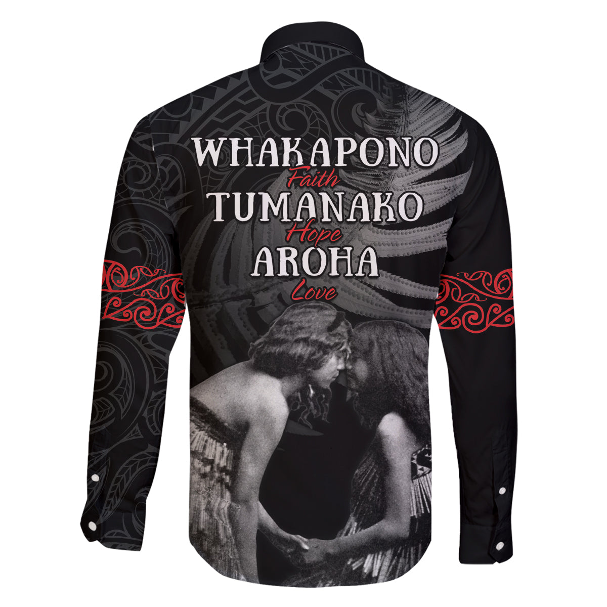 New Zealand Mother's Day Family Matching Mermaid Dress and Hawaiian Shirt Maori Hongi Aroha Ahau Ki A Koe Mama LT9 - Polynesian Pride