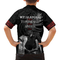 New Zealand Mother's Day Family Matching Summer Maxi Dress and Hawaiian Shirt Maori Hongi Aroha Ahau Ki A Koe Mama LT9 - Polynesian Pride