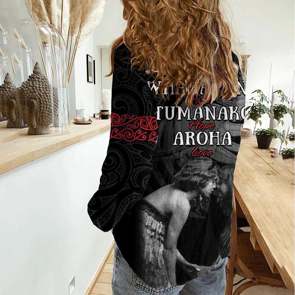 New Zealand Mother's Day Women Casual Shirt Maori Hongi Aroha Ahau Ki A Koe Mama LT9 - Polynesian Pride