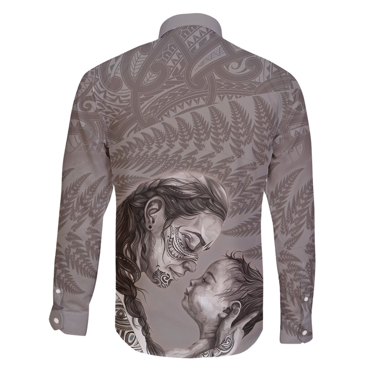 New Zealand Mother's Day Family Matching Mermaid Dress and Hawaiian Shirt Maori Mo Toku Mama Silver Fern LT9 - Polynesian Pride