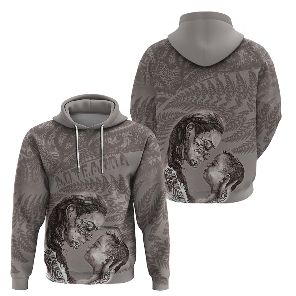New Zealand Mother's Day Zip Hoodie Maori Mo Toku Mama Silver Fern