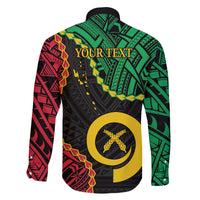Personalised Vanuatu 44th Anniversary Family Matching Off Shoulder Maxi Dress and Hawaiian Shirt Tugeta Yumi Selebretem Indipendens Dei LT9 - Polynesian Pride
