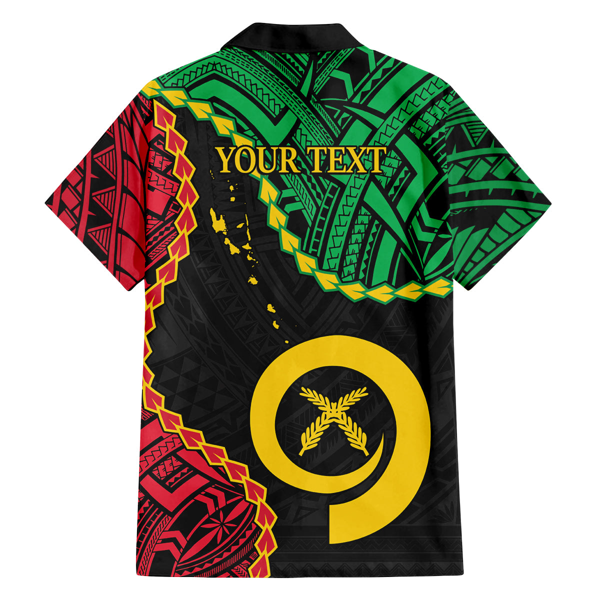 Personalised Vanuatu 44th Anniversary Family Matching Off Shoulder Short Dress and Hawaiian Shirt Tugeta Yumi Selebretem Indipendens Dei LT9 - Polynesian Pride