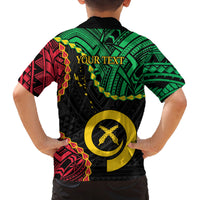 Personalised Vanuatu 44th Anniversary Family Matching Tank Maxi Dress and Hawaiian Shirt Tugeta Yumi Selebretem Indipendens Dei LT9 - Polynesian Pride