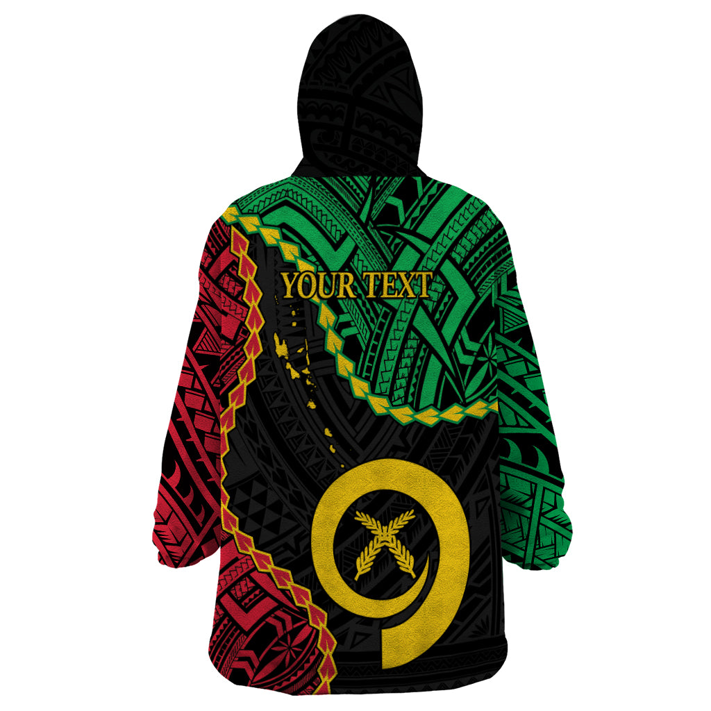 Personalised Vanuatu 44th Anniversary Wearable Blanket Hoodie Tugeta Yumi Selebretem Indipendens Dei LT9 - Polynesian Pride