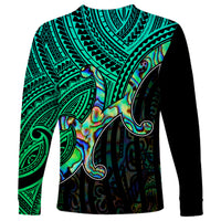 Aotearoa Papua Shell Long Sleeve Shirt Maori Tribal Pattern LT9 - Polynesian Pride