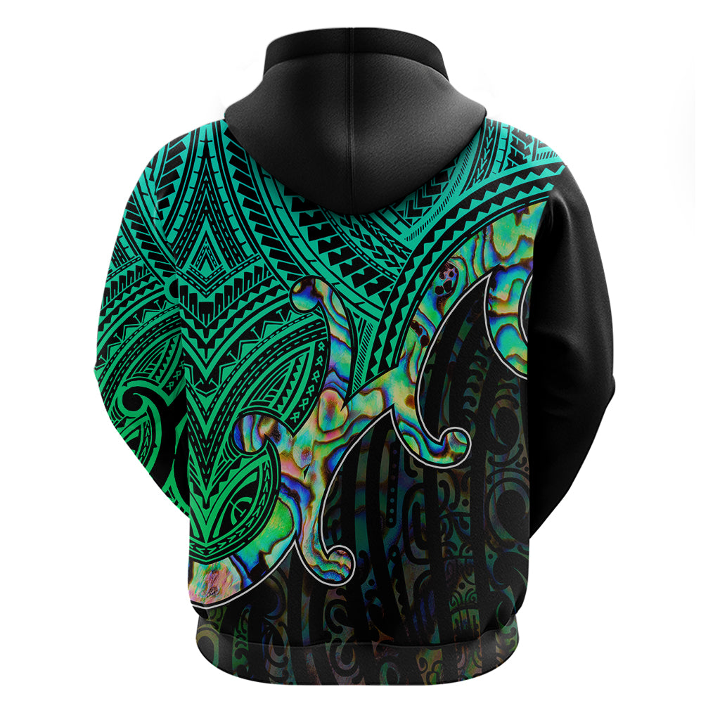 Custom Aotearoa Papua Shell Hoodie Maori Tribal Pattern LT9 - Polynesian Pride