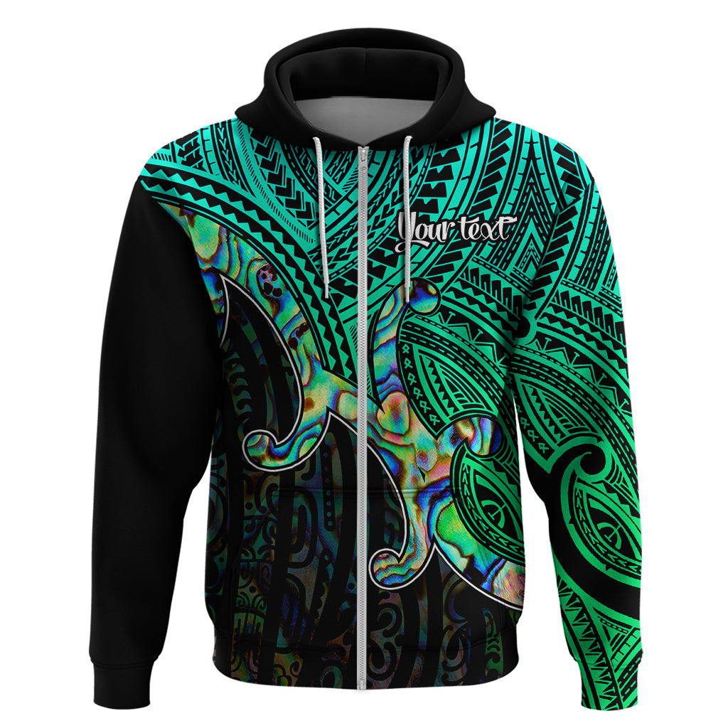 Aotearoa Maori Koru Hoodie Polynesian Pacific Tribal Blue LT9 Zip Hoodie Blue - Polynesian Pride