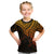 Aotearoa Maori Koru Kid T Shirt Polynesian Pacific Tribal - Gold LT9 Gold - Polynesian Pride