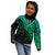 Aotearoa Maori Koru Kid Hoodie Polynesian Pacific Tribal - Green LT9 - Polynesian Pride