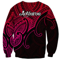 Aotearoa Maori Koru Sweatshirt Polynesian Pacific Tribal - Pink LT9 - Polynesian Pride