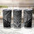 Personalised Aotearoa Papua Shell Tumbler Cup Black Polynesian Pacific Tribal