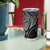 Personalised Aotearoa Papua Shell Tumbler Cup Black Polynesian Pacific Tribal