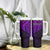 Personalised Aotearoa Papua Shell Tumbler With Handle Purple Polynesian Pacific Tribal