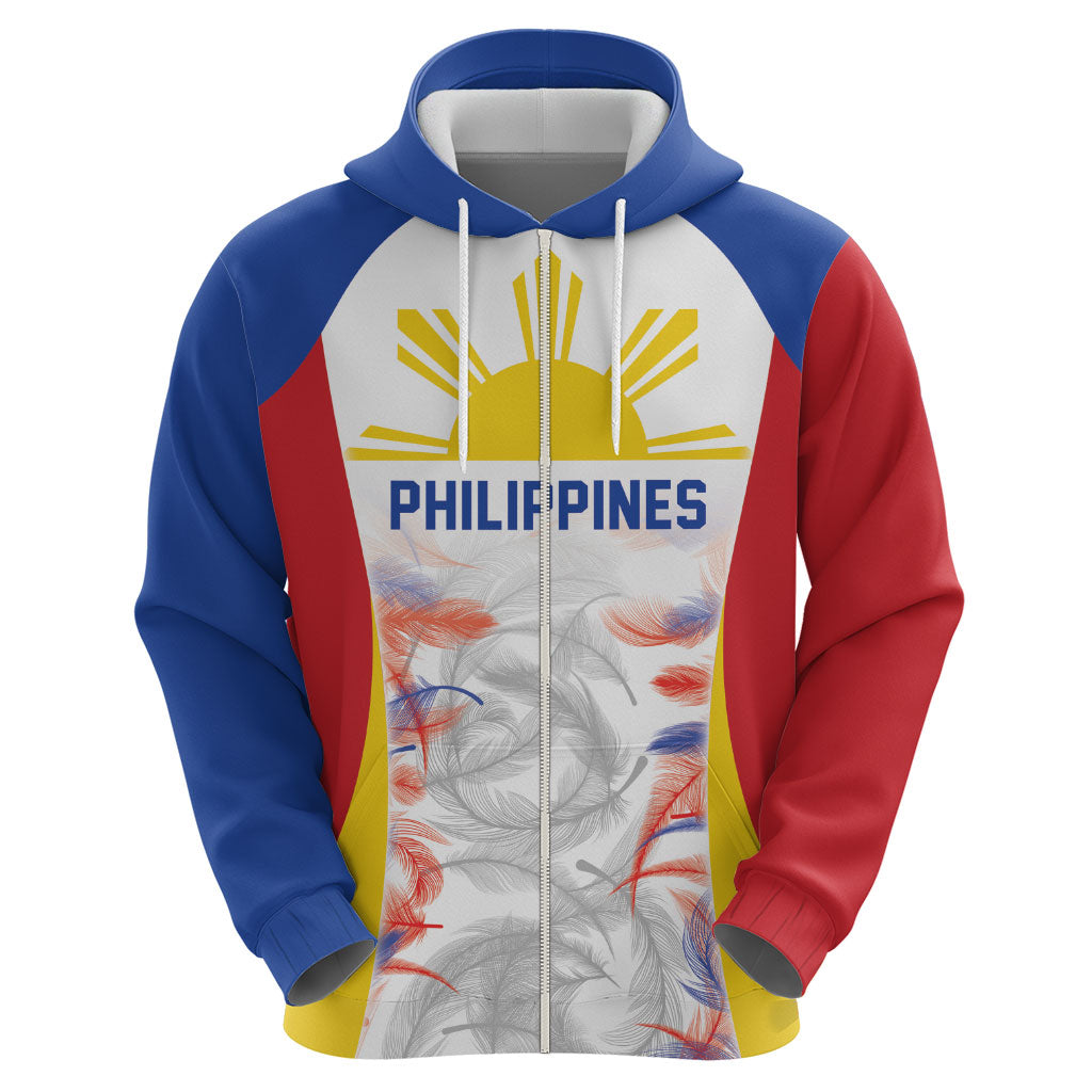 Philippines Flag Day Hoodie Filipino Feather Pattern LT9 - Polynesian Pride