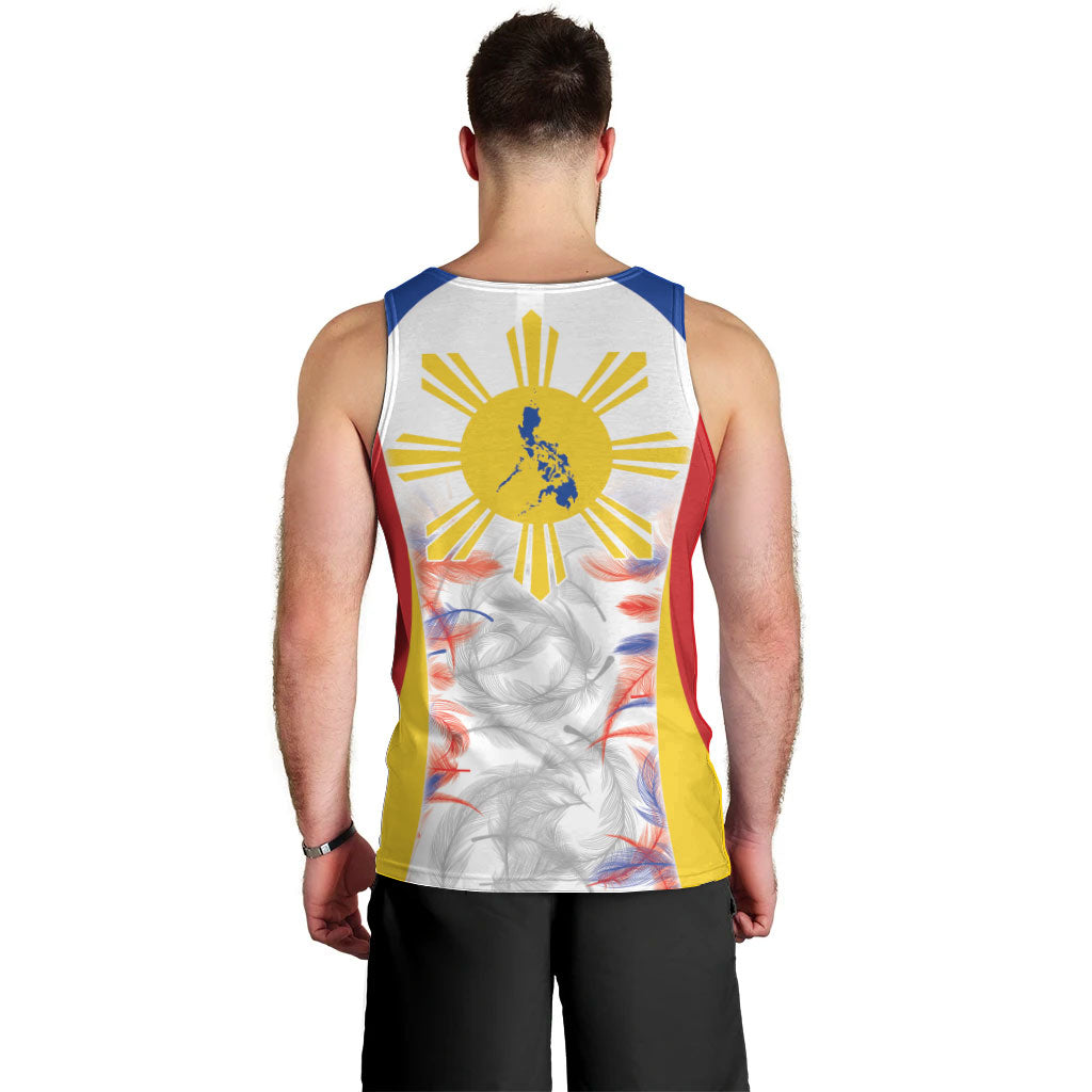 Philippines Flag Day Men Tank Top Filipino Feather Pattern