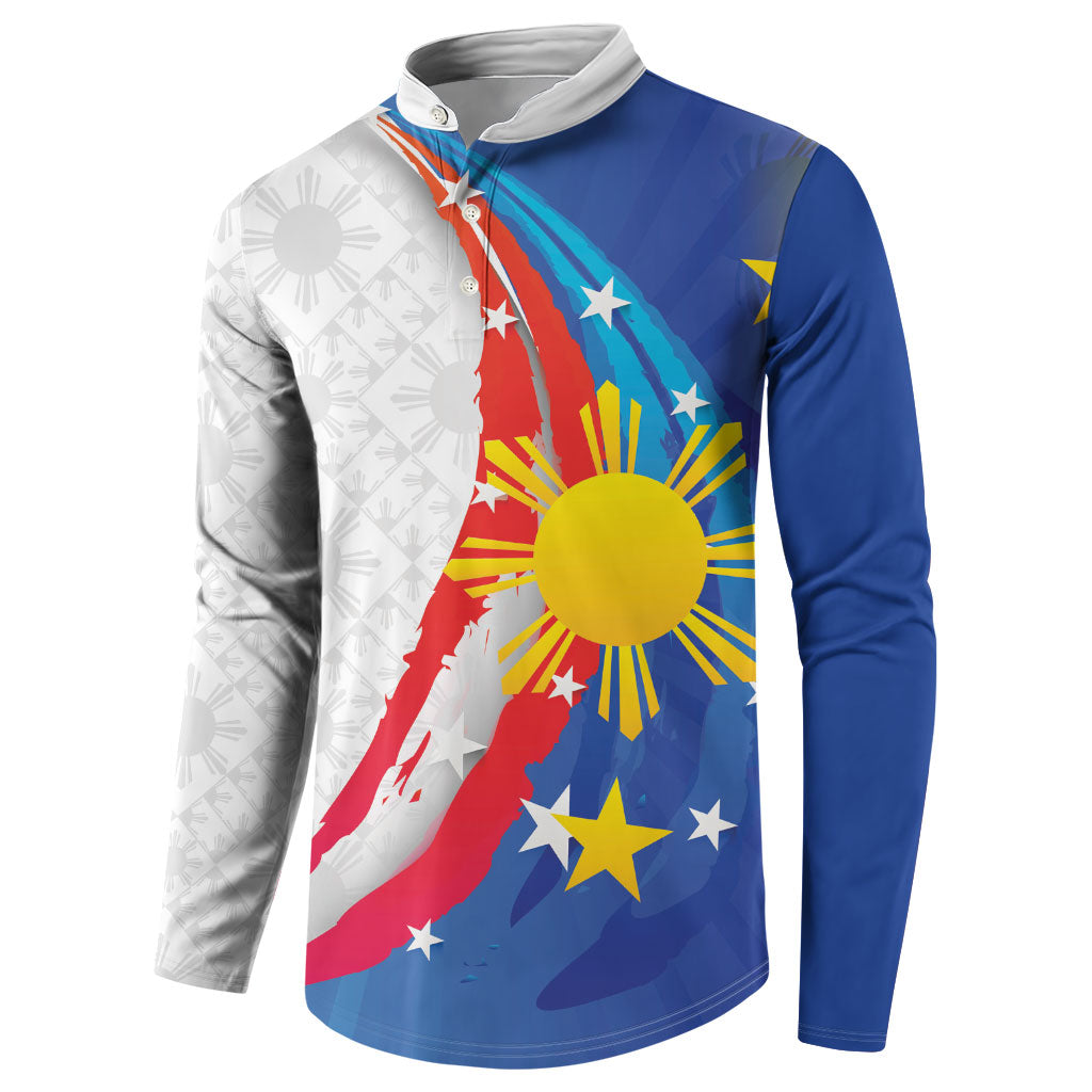 Philippines Flag Day Button Sweatshirt Filipino Pride Shines Bright On Flag Day
