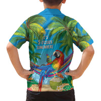 5 Oclock Somewhere Family Matching Puletasi and Hawaiian Shirt Hawaii Parrots Cocktail Summer Beach Vibe LT9 - Polynesian Pride