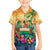 5 Oclock Somewhere Personalized Family Matching Off The Shoulder Long Sleeve Dress and Hawaiian Shirt Hawaii Parrots Plumeria Summer Vibe - Polynesian Pride
