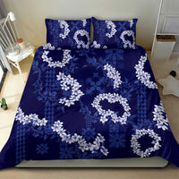 Mokihana Maile and Ilima Leis Bedding Set Uliuli Hawaiian Tapa Quilt Pattern - Polynesian Pride