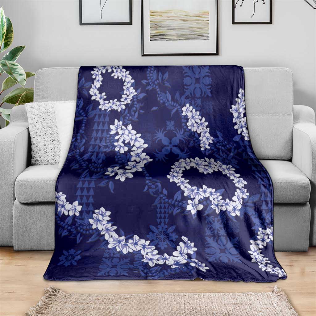 Mokihana Maile and Ilima Leis Blanket Uliuli Hawaiian Tapa Quilt Pattern - Polynesian Pride