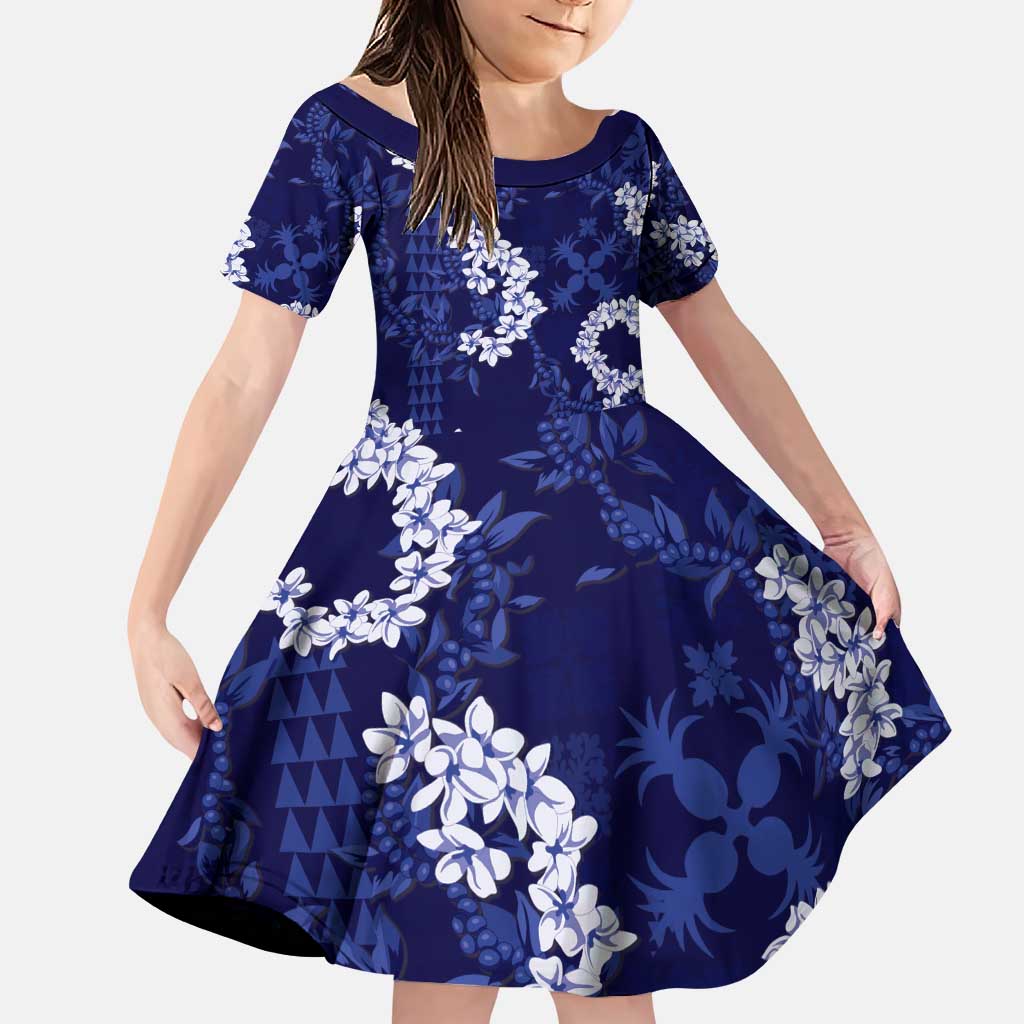 Mokihana Maile and Ilima Leis Family Matching Puletasi and Hawaiian Shirt Uliuli Hawaiian Tapa Quilt Pattern - Polynesian Pride